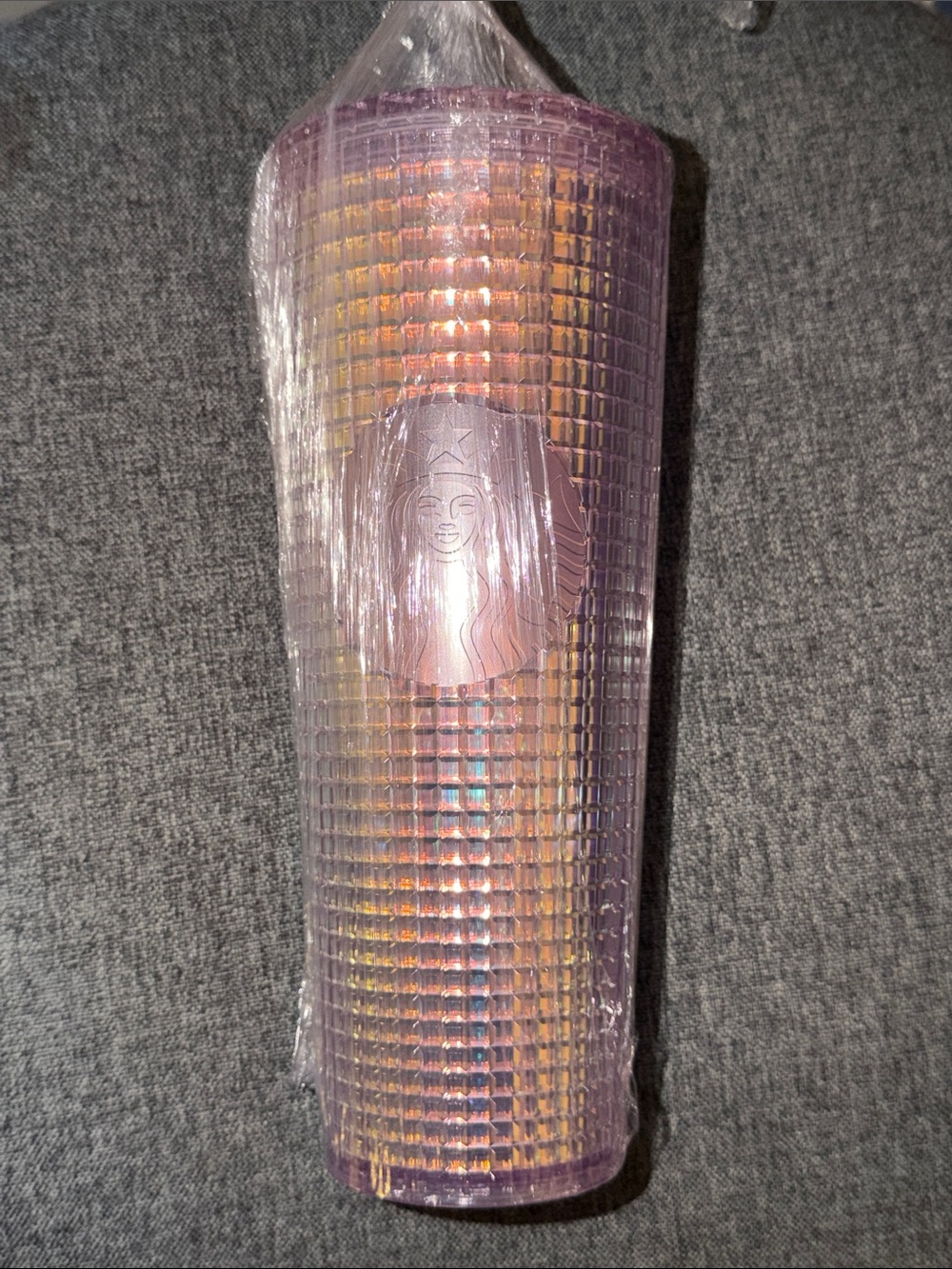 Starbucks Iridescent Lavender Grid Tumbler
